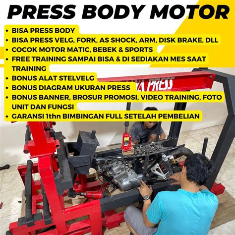 Jual Alat Press Sepeda Motor Press Body Press Chassis Velg Press Fork