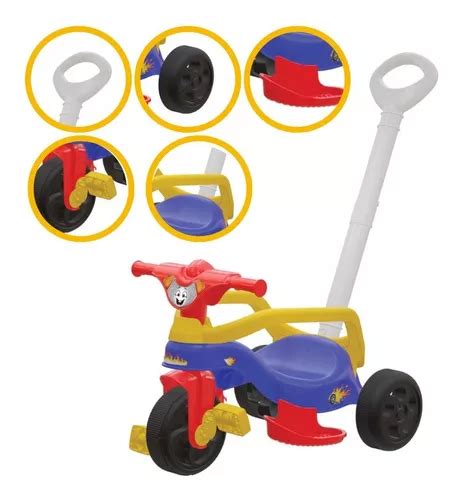 Triciclo Velotrol Tico Tico para niños con pulsador azul MercadoLibre