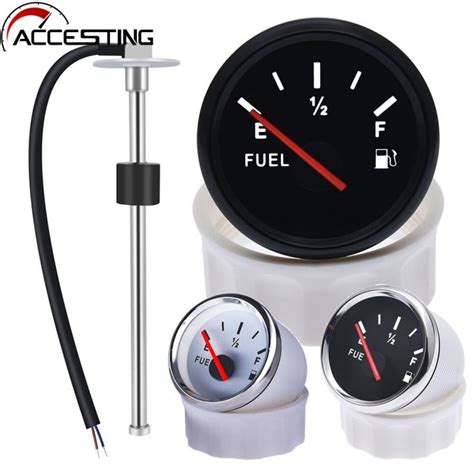 52mm Fuel Level Gauge 0 190 Ohm Oil Tank Level Indicator With Fuel Level Sensor 200mm 300mm