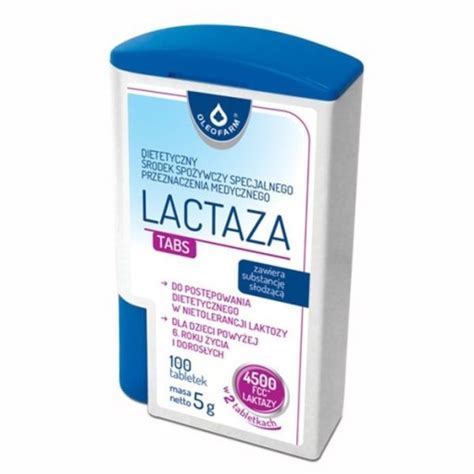 OLEOFARM LACTAZA TABS 100 TABLETEK Laktaza 9919899185 Allegro Pl