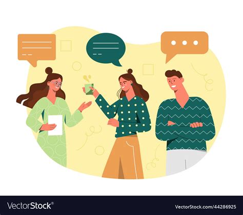 People Communicate Concept Royalty Free Vector Image