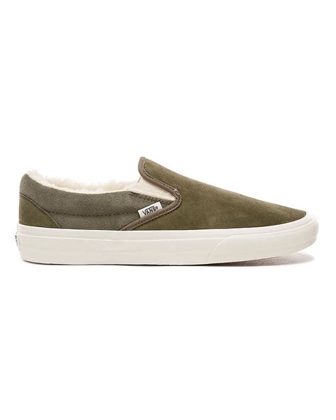 Suede And Sherpa Classic Slip On Shoes Vans Official Store