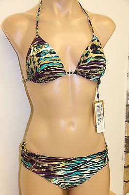 Nwt A Che Swimsuit Bikini Pc Set Itw Triangle Slide Top Ebay