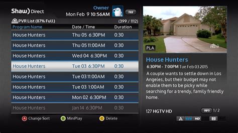 Shaw Direct Hd Guide For Satellite Tv