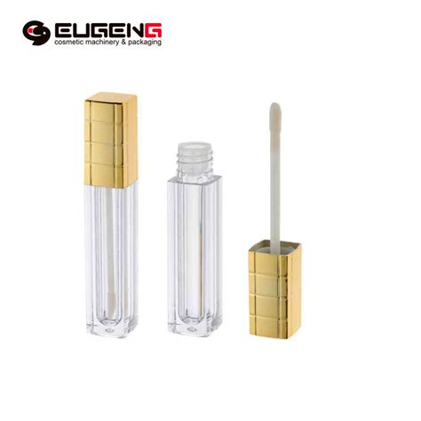 Wholesale Personalized Ml Gold Wand Lip Gloss Tubes Empty Square