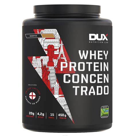 Whey Protein Concentrado 100 Proteina Banoffee 450g Dux Nutrition