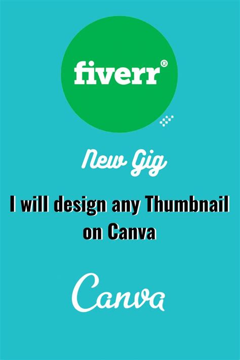 Design any Thumbnail on Canva | Fiver Gig | Branding design logo ...