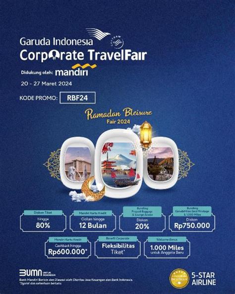 Ramadhan Bleisure Fair Garuda Hadirkan Promo Diskon Tiket