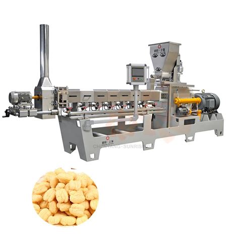 Double Screw Extruder Corn Puff Production Line Maize Snack Making