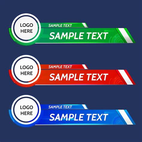 Premium Vector Lower Third Vector Design Shape Script Text Video