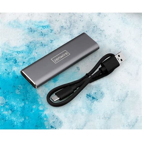 Адаптер Zenwire, кутия, M.2 SSD слот, USB-C, m2 SATA - eMAG.bg