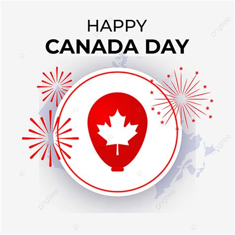 Canada Maple Leaf Vector Hd PNG Images Happy Canada Day Baloon With