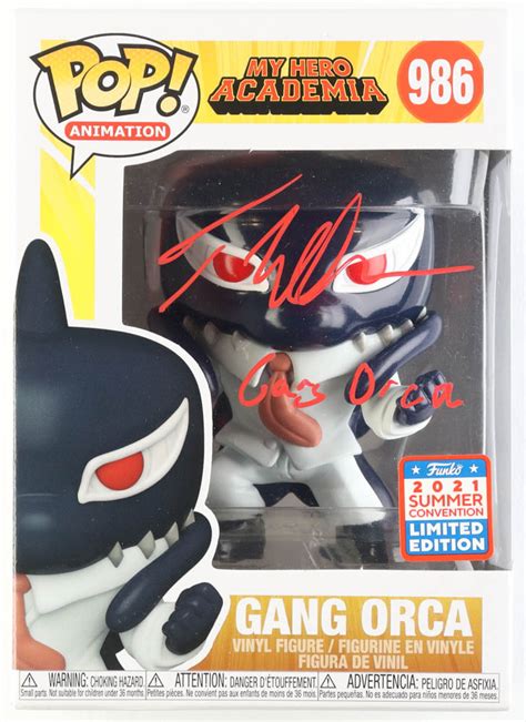 Tyler Walker Signed My Hero Academia Gang Orca Funko Pop Vinyl