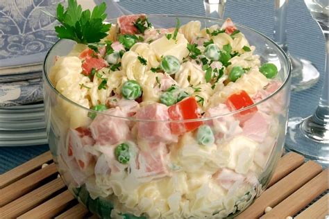 Salada De Macarr O Presunto Queijo E Maionese Perfeita Para