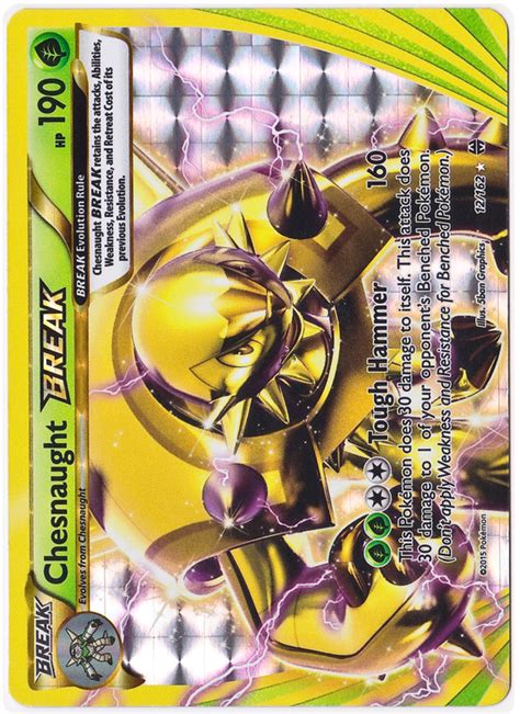 Chesnaught BREAK XY BREAKthrough 12 Pokemon Card