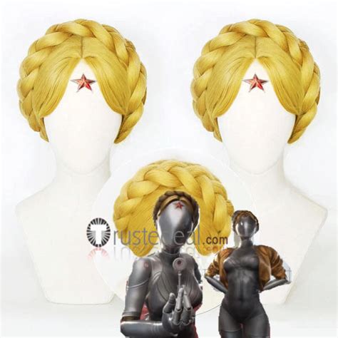 Atomic Heart Ballerina The Twins Robot Blonde Gold Cosplay Wig