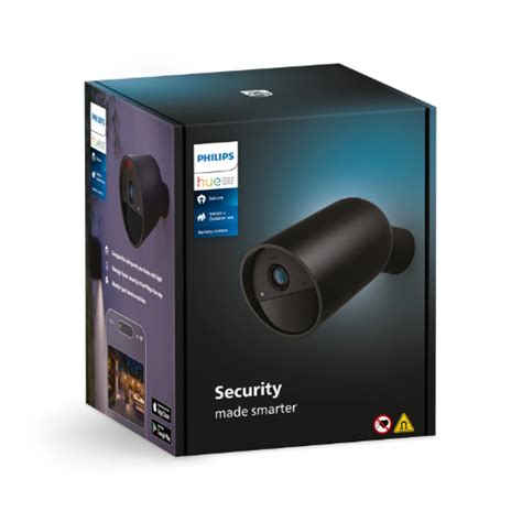 Camera Video Philips Hue Secure Black Baterie P Ip