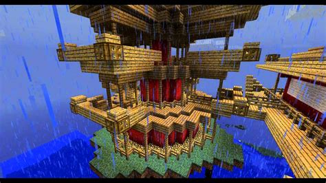 Minecraft Rundgang Flying Islands Dojo HD Fliegende Pagoden Chinese