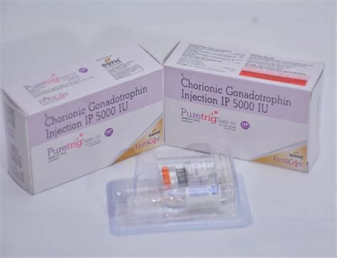 Human Chorionic Gonadotropin HCG 5000IU Puretrig Packaging