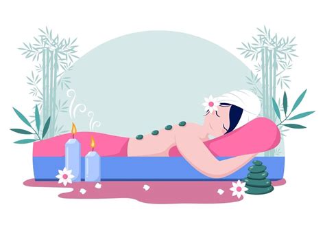 Massage Vector Illustration In Beauty Salon Decoracion Masajes