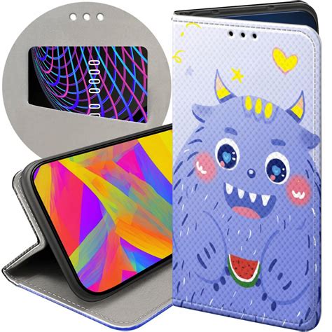 ETUI Z KLAPKĄ DO HUAWEI NOVA 10 PRO WZORY POTWORY POTWÓR MONSTER