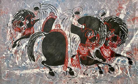 Œuvre De Mohamed Toumi Moroccan Paintings