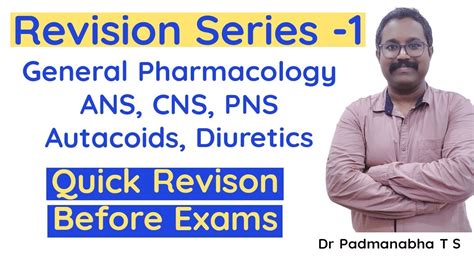 2nd Prof MBBS Pharmacology Last Minute Revision Let S Crack General