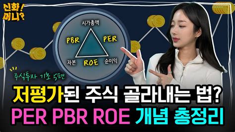 저평가 주식으로 돈 버는 가치투자자라면 Per Pbr Roe 지표는 꼭 보세요｜주식 초보를 위한 가치투자 용어 총정리｜주식