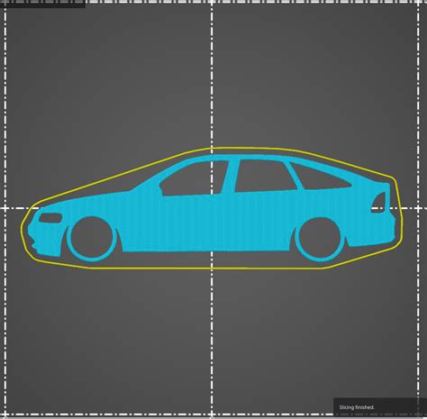 STL File Opel Vauxhall Vectra B 5 Door Key Silhouette Holden Vectra