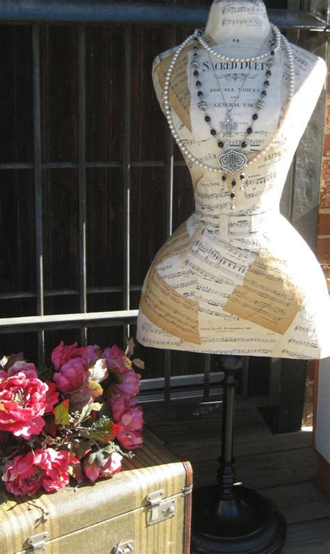 Sacred Duets Paper Mache Dress Form W Stand Etsy Paper Dress Paper