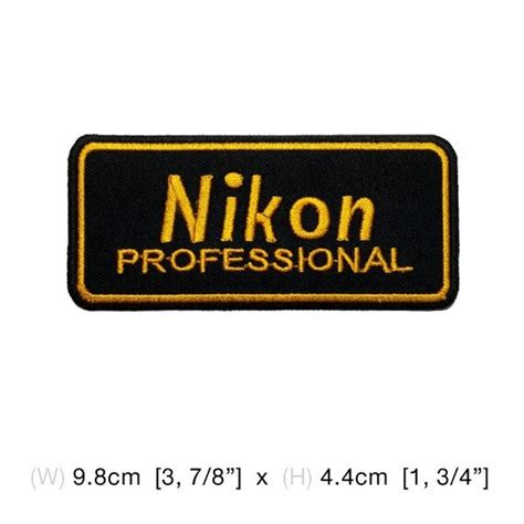 Nikon Embroidered Patch Iron On Professional Camera Decorate