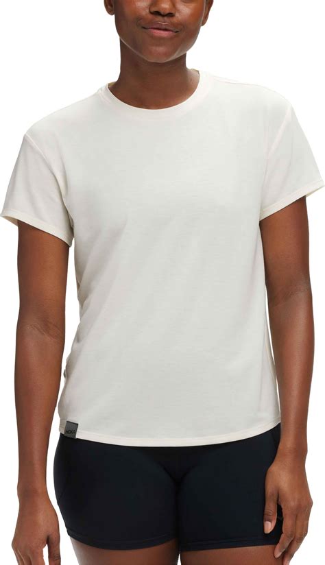 Hoka Hoka Essential Tee W Eggnog T Shirt Trail Running Donna Snowleader