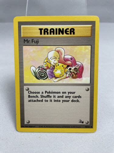 Pok Mon Tcg Mr Fuji Fossil Regular Unlimited Uncommon Ebay