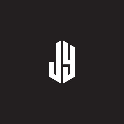 Jy Logo Monogram With Hexagon Shape Style Design Template