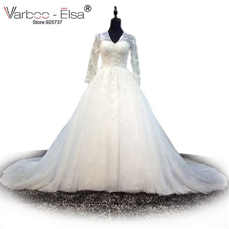 Varboo Elsa Robe De Mari E Arabe En Dentelle Blanche Col En V