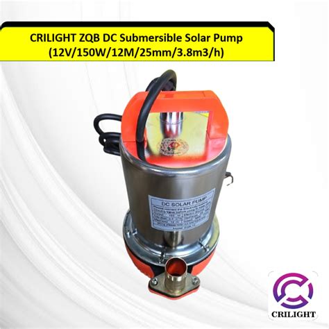 CRILIGHT ZQB DC Submersible Solar Pump PUMP AIR KEBUN TANGKI AIR 12V