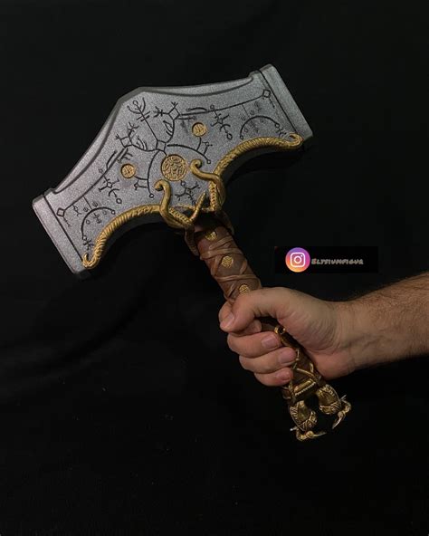 God Of War Mjolnir Thor Mjolnir Hammer Cosplay Hammer God Etsy