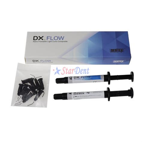 Dental Composite Material Dentex Dx Flow Nano Flowable Light Cure