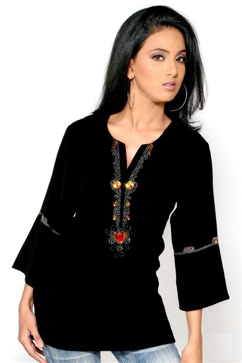 Buy Black Tunic Top For Women Tunic Plus Size Tunic Black Top