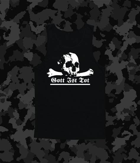 Gott Ist Tot Tank Top Black By Force Propaganda