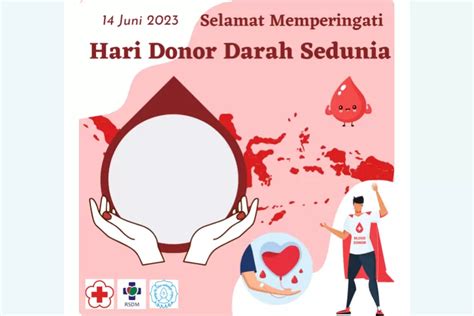 Link Twibbon Hari Donor Darah Sedunia Dengan Desain Terbaru