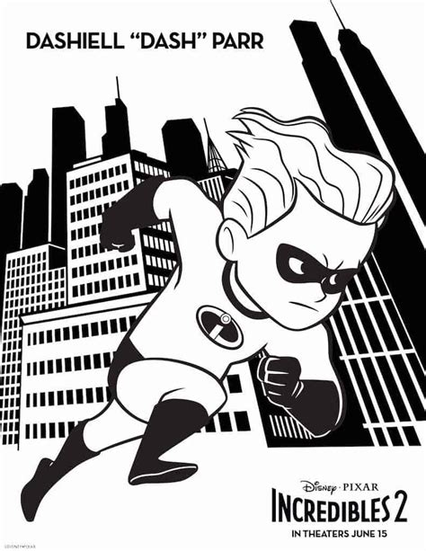 Incredibles Free Printable Coloring Sheets Party Ideas