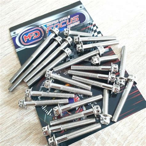 Jual BAUT PROBOLT BLOK MESIN TIGER CB GL MEGAPRO BAUT BAK MESIN SET