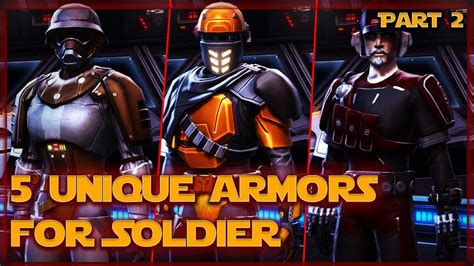 5 Unique Armors For Soldier Part2 Swtor 2021 Youtube