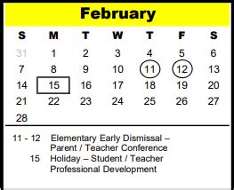 Meadow Wood Elementary - School District Instructional Calendar ...