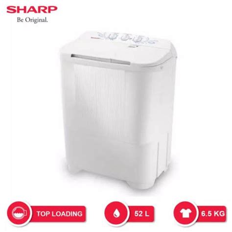 Jual Mesin Cuci Sharp Tabung Kg Kg Est Mw Shopee Indonesia