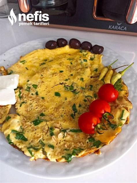 Yulafl Omlet Nefis Yemek Tarifleri