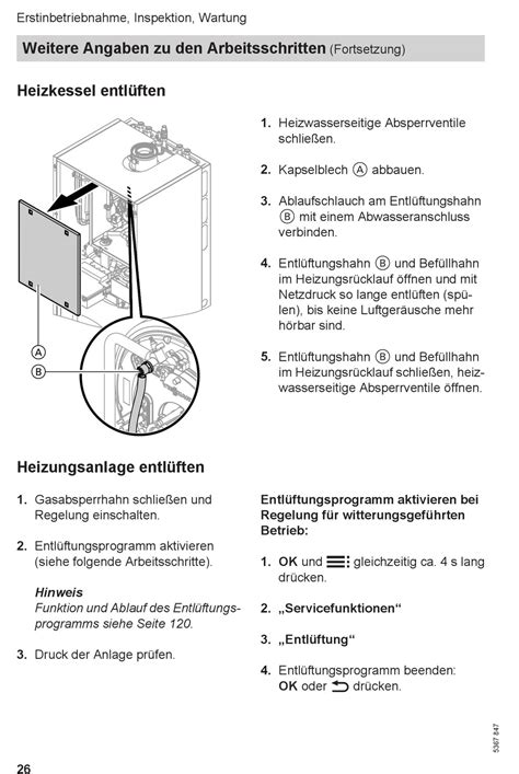 Heizkessel Entl Ften Heizungsanlage Entl Ften Viessmann Vitodens