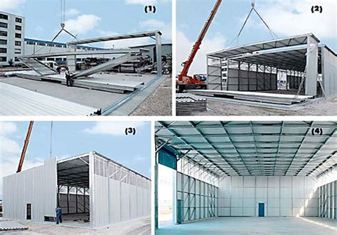 ERWE Containersysteme Anwendungsbeispiel Hallenbau