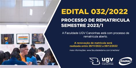 Processo de Rematricula – 2023/1 – Faculdade DAMA